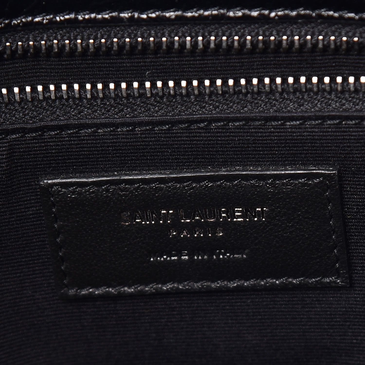 Saint Laurent Crinkled Calfskin Matelasse Monogram Medium Niki Chain Satchel Black 8 of 9