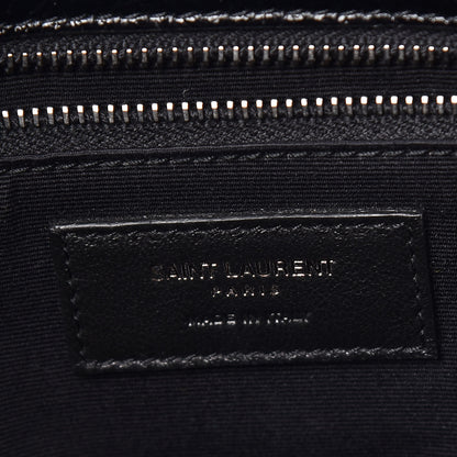 Saint Laurent Crinkled Calfskin Matelasse Monogram Medium Niki Chain Satchel Black 8 of 9
