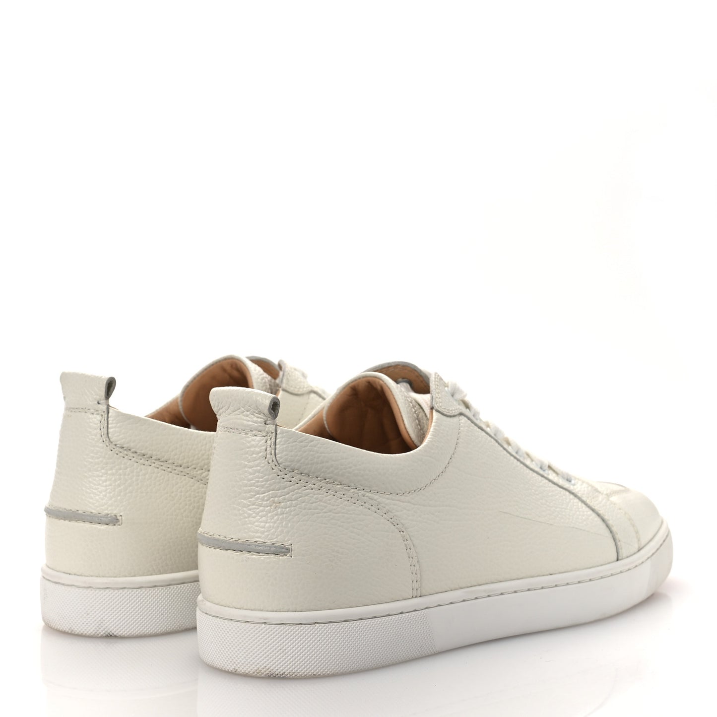 Grained Calfskin Rantulow Flat Sneakers 43.5 Latte