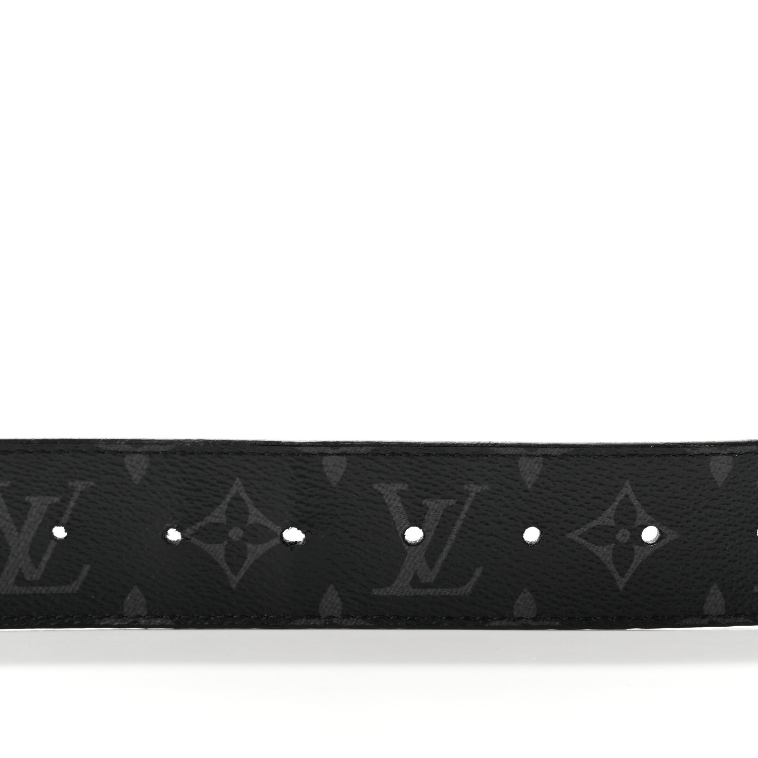 Louis Vuitton Monogram Eclipse Taigarama 40mm LV Initiales Reversible Belt 100 40 Black 5 of 7