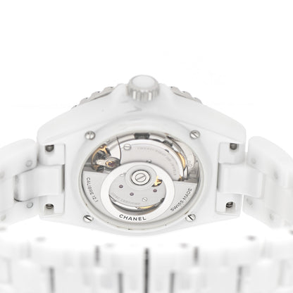 Chanel Stainless Steel Ceramic 38mm J12 Automatic Watch White 4 of 5