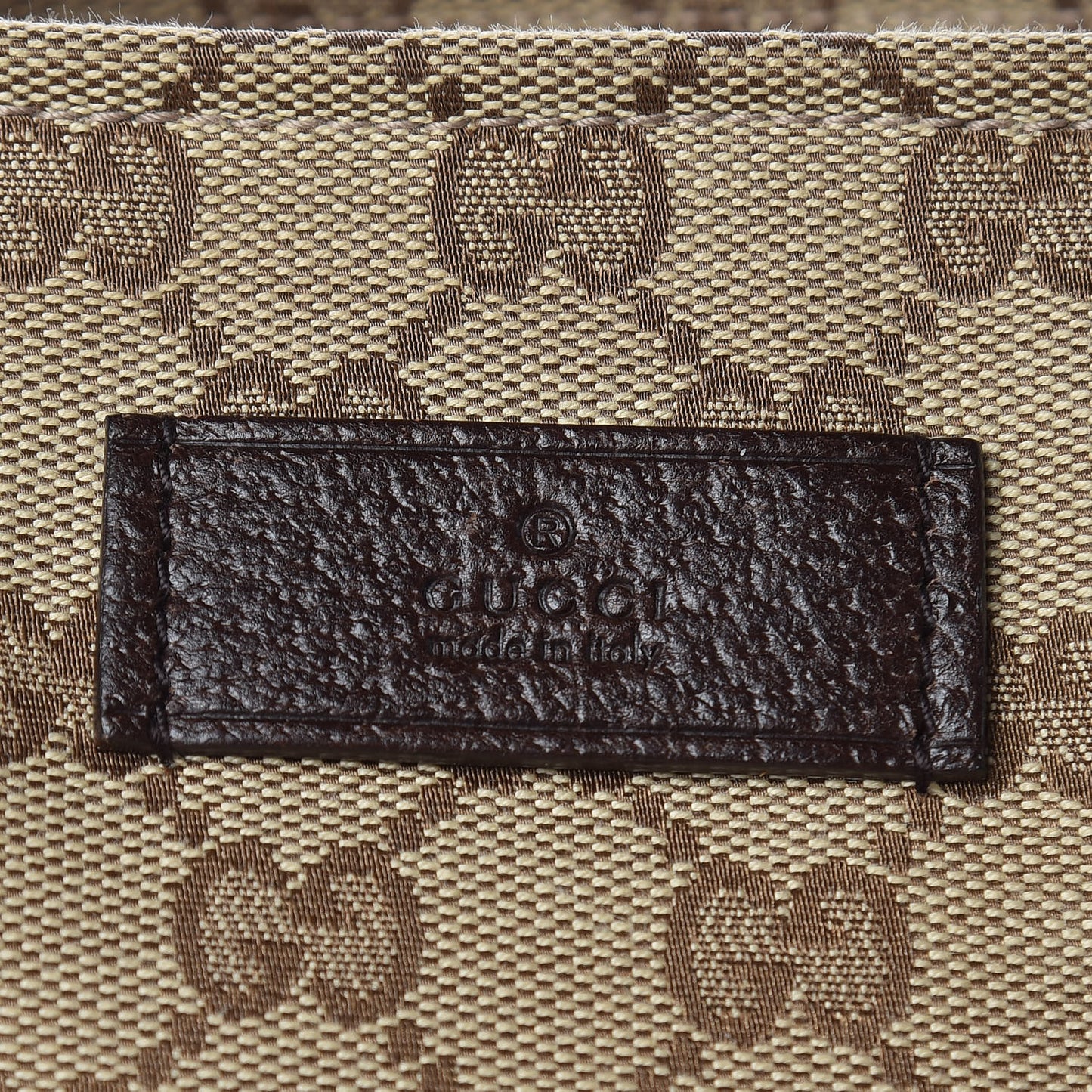 Monogram Web Large Diaper Tote Brown