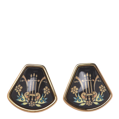 Hermes Enamel Clip On Earrings 1 of 5