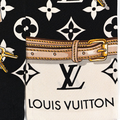 Louis Vuitton Silk Monogram Confidential Bandeau Black 3 of 3