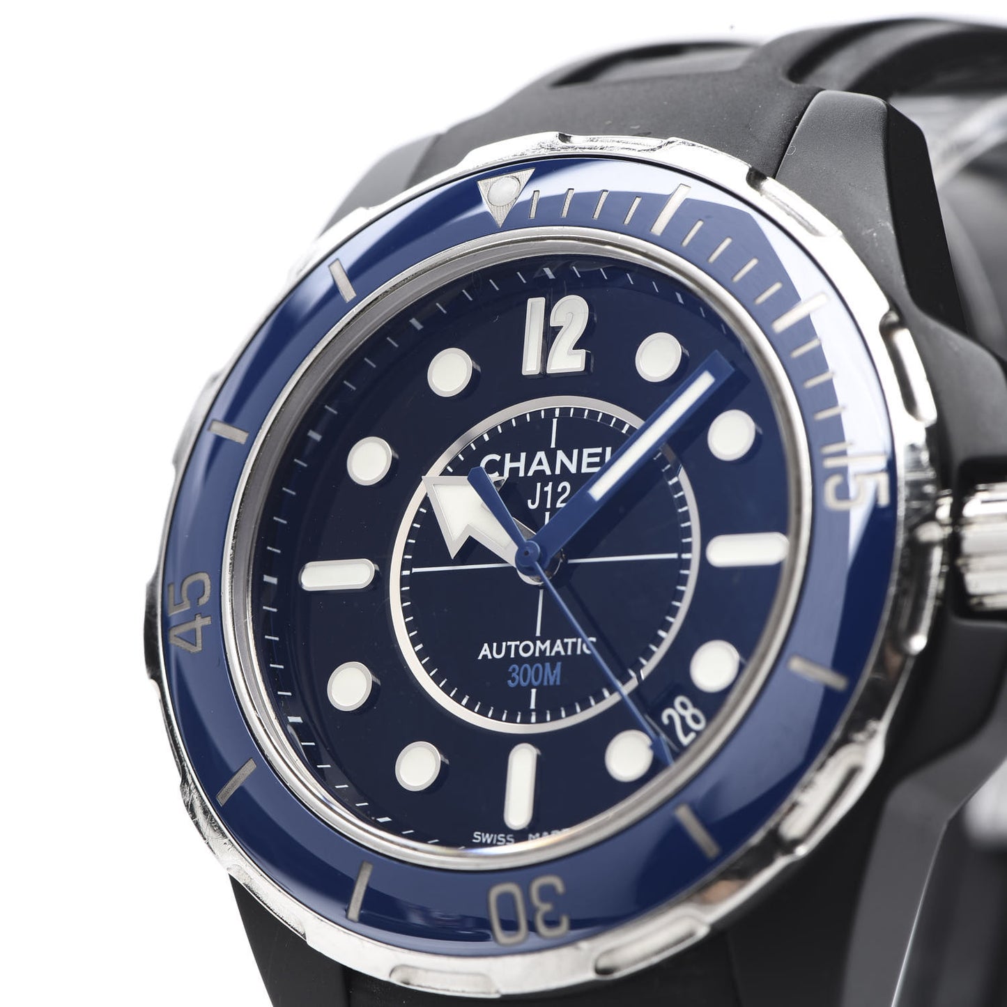 Stainless Steel Ceramic Rubber 41mm J12 Marine Automatic Watch Black