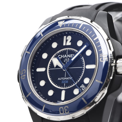 Chanel Stainless Steel Ceramic Rubber 41mm J12 Marine Automatic Watch Black 6 of 7