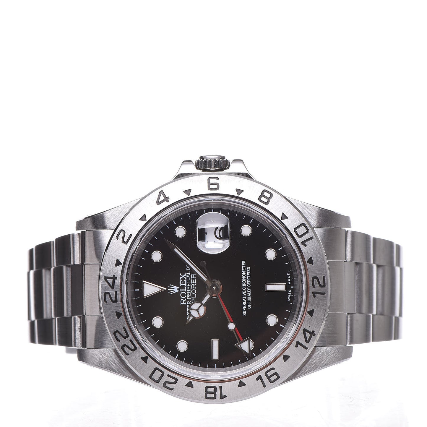 Stainless Steel 40mm Oyster Perpetual Date Explorer II Watch Black 16570