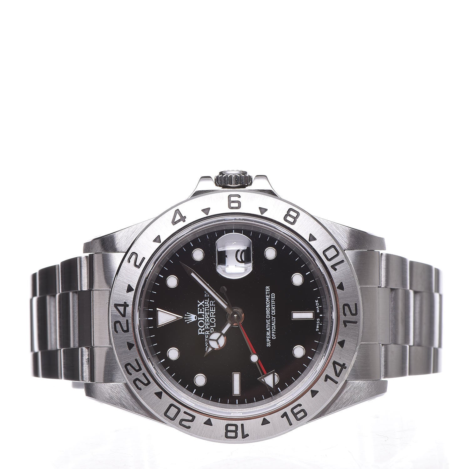 Rolex Stainless Steel 40mm Oyster Perpetual Date Explorer II Watch Black 16570 6 of 7