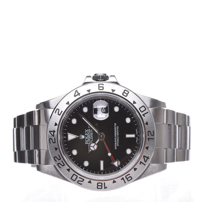Rolex Stainless Steel 40mm Oyster Perpetual Date Explorer II Watch Black 16570 6 of 7