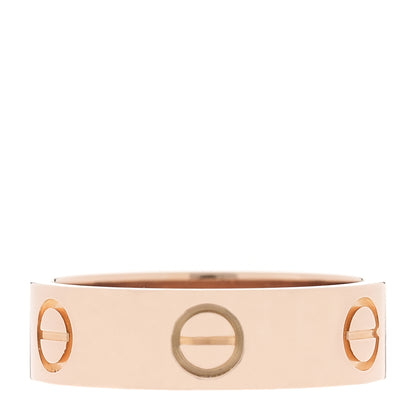 Cartier 18K Pink Gold 5.5mm LOVE Ring 53 6.5 1 of 4