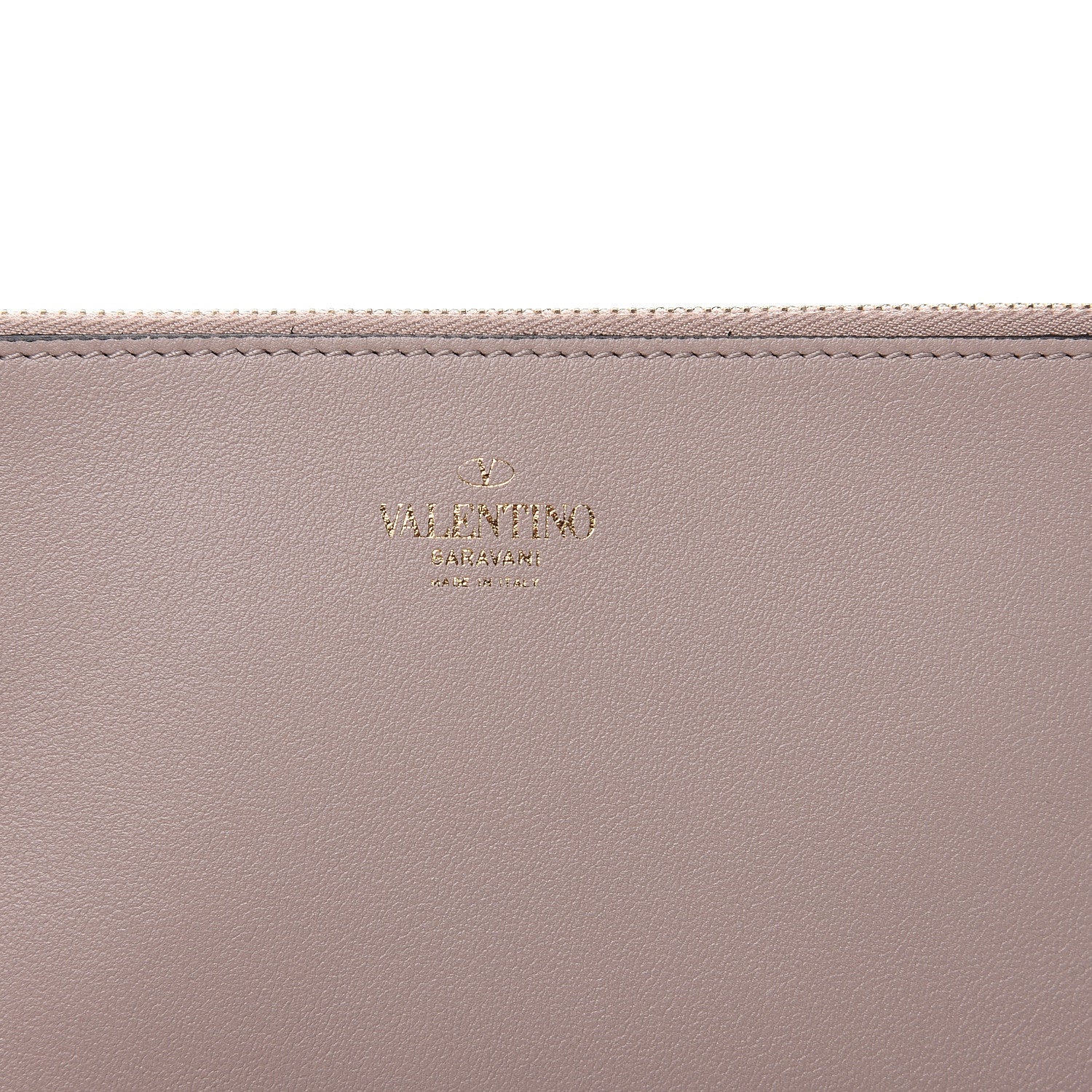 Valentino Garavani Nappa Rockstud Clutch Poudre 8 of 10