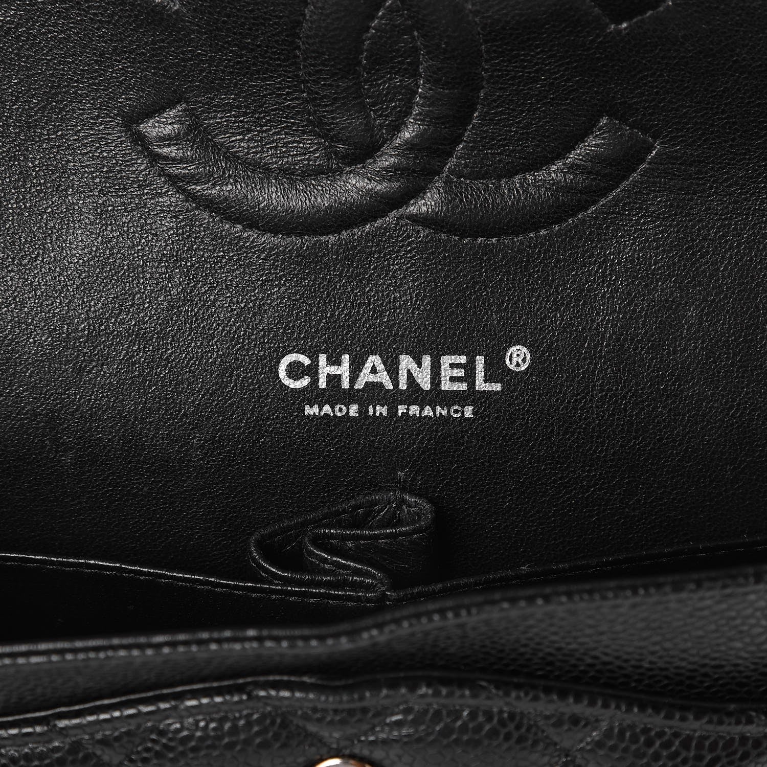 Chanel Caviar Quilted Medium Double Flap Black 7 of 15