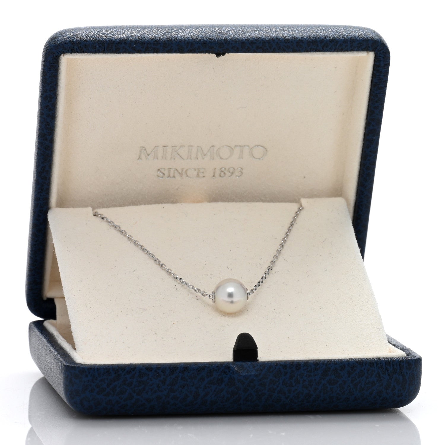 Mikimoto 18K White Gold Akoya Pearl 8-8.5mm Single Pendant Necklace 5 of 5