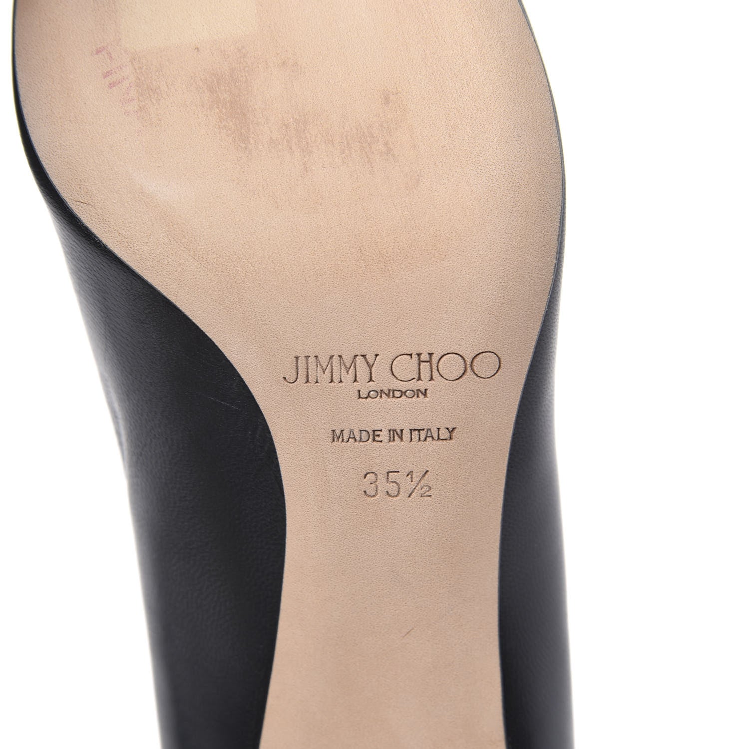 Jimmy Choo Smooth Calfskin Pumps 35.5 Black 7 of 9