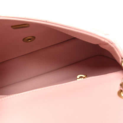 Chanel Lambskin Quilted Mini Heart Charms Flap Light Pink 5 of 10