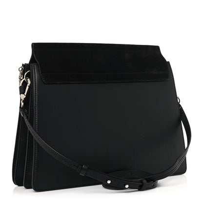 Chloe Suede Calfskin Medium Faye Shoulder Bag Black 3 of 14