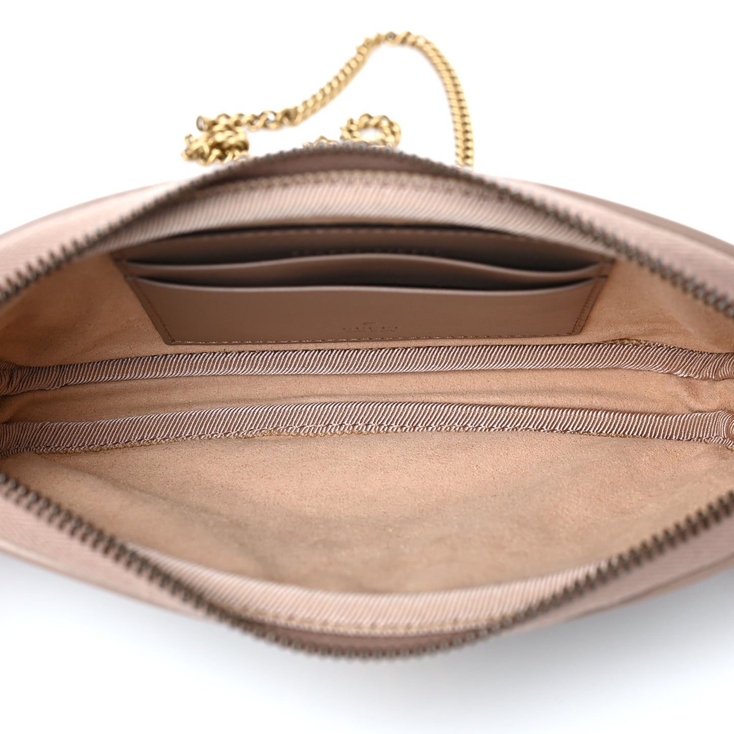 Calfskin Matelasse Mini GG Marmont Chain Crossbody Bag Porcelain Rose