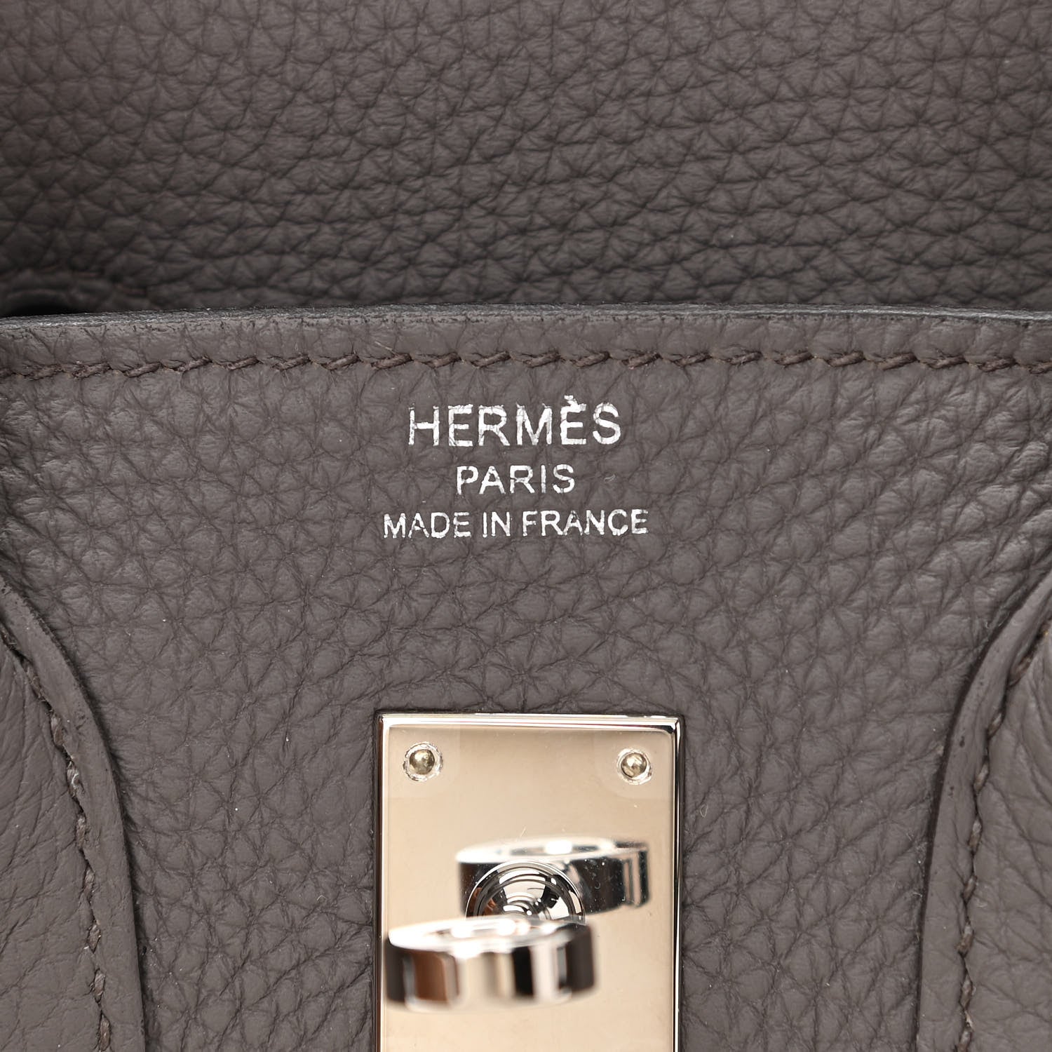 Hermes Togo Birkin 25 Etain 6 of 11
