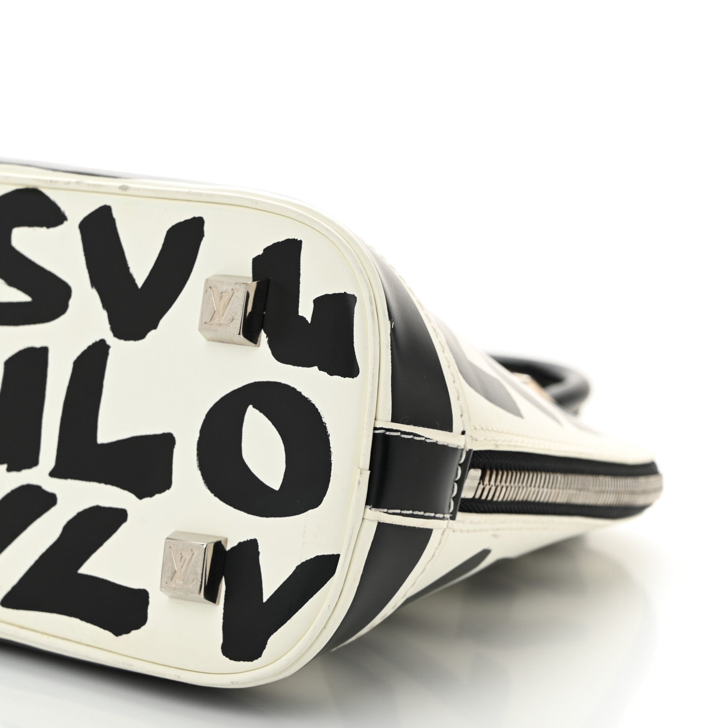 Louis Vuitton Graffiti Alma MM Black 8 of 10