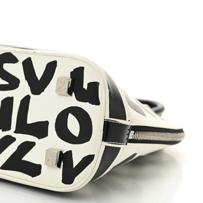 Louis Vuitton Graffiti Alma MM Black 8 of 10