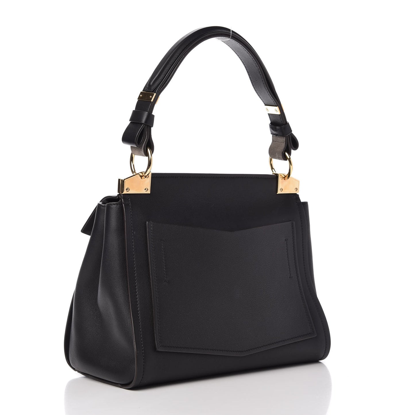 Calfskin Small Mystic Shoulder Bag Black