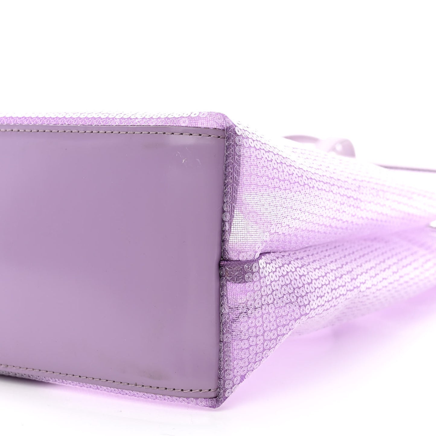 Mesh Paillettes Spazzolato Logo Shopping Tote Lilium