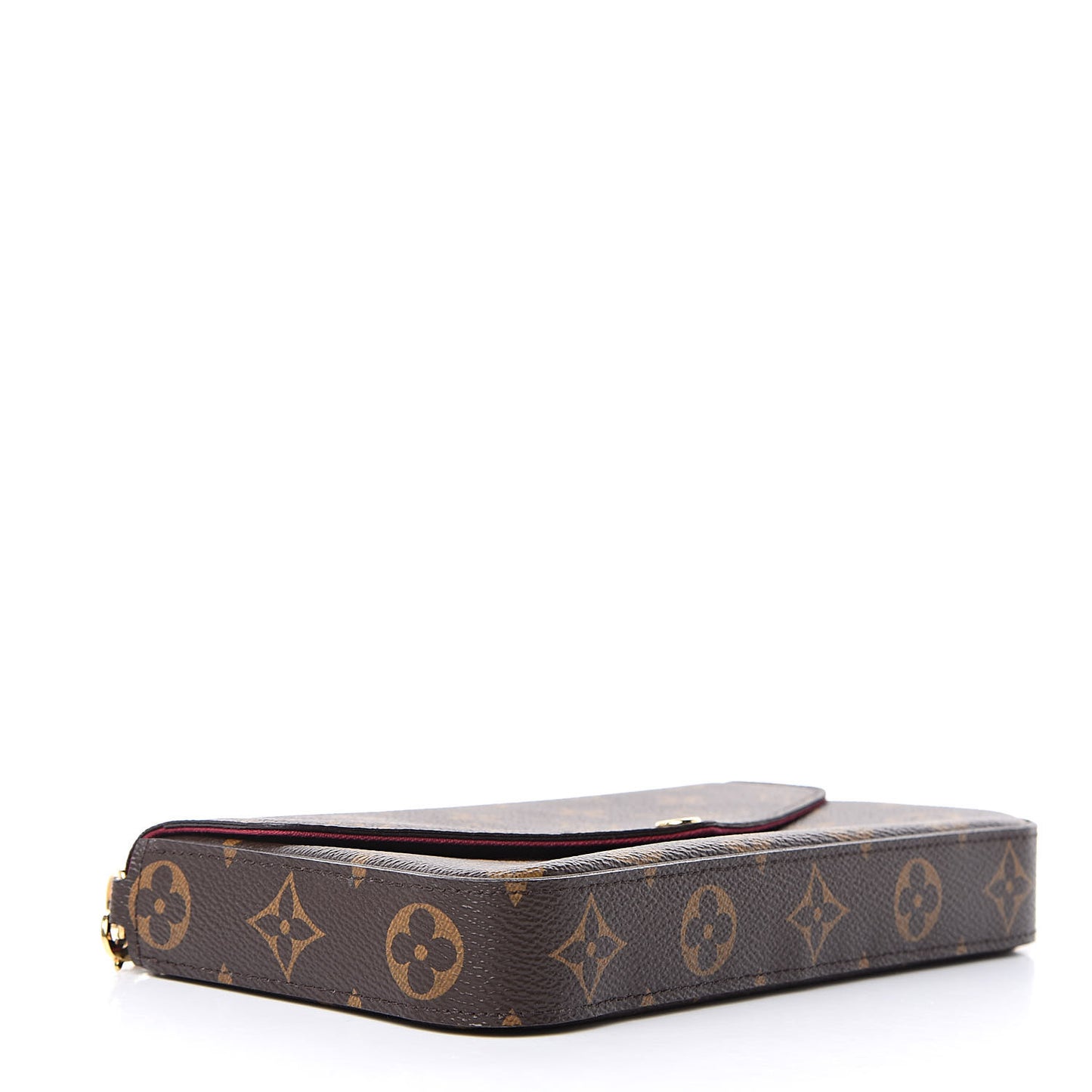 Monogram Pochette Felicie Chain Wallet Fuchsia