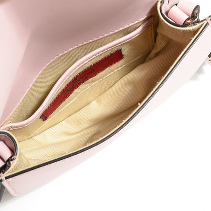 Valentino Garavani Vitello Rockstud Halfmoon Saddle Bag Water Rose 6 of 8