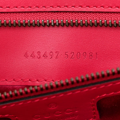 Gucci Velvet Matelasse Double G Studs Small Torchon GG Marmont Shoulder Bag Raspberry Rose 7 of 10