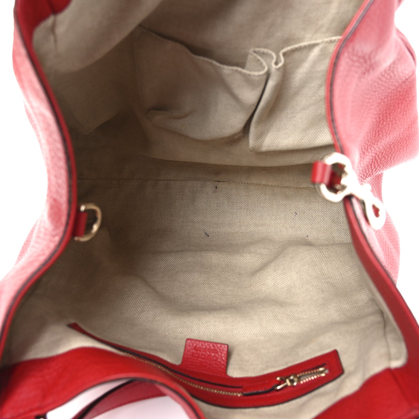 Pebbled Calfskin Medium Soho Shoulder Bag Tabasco Red