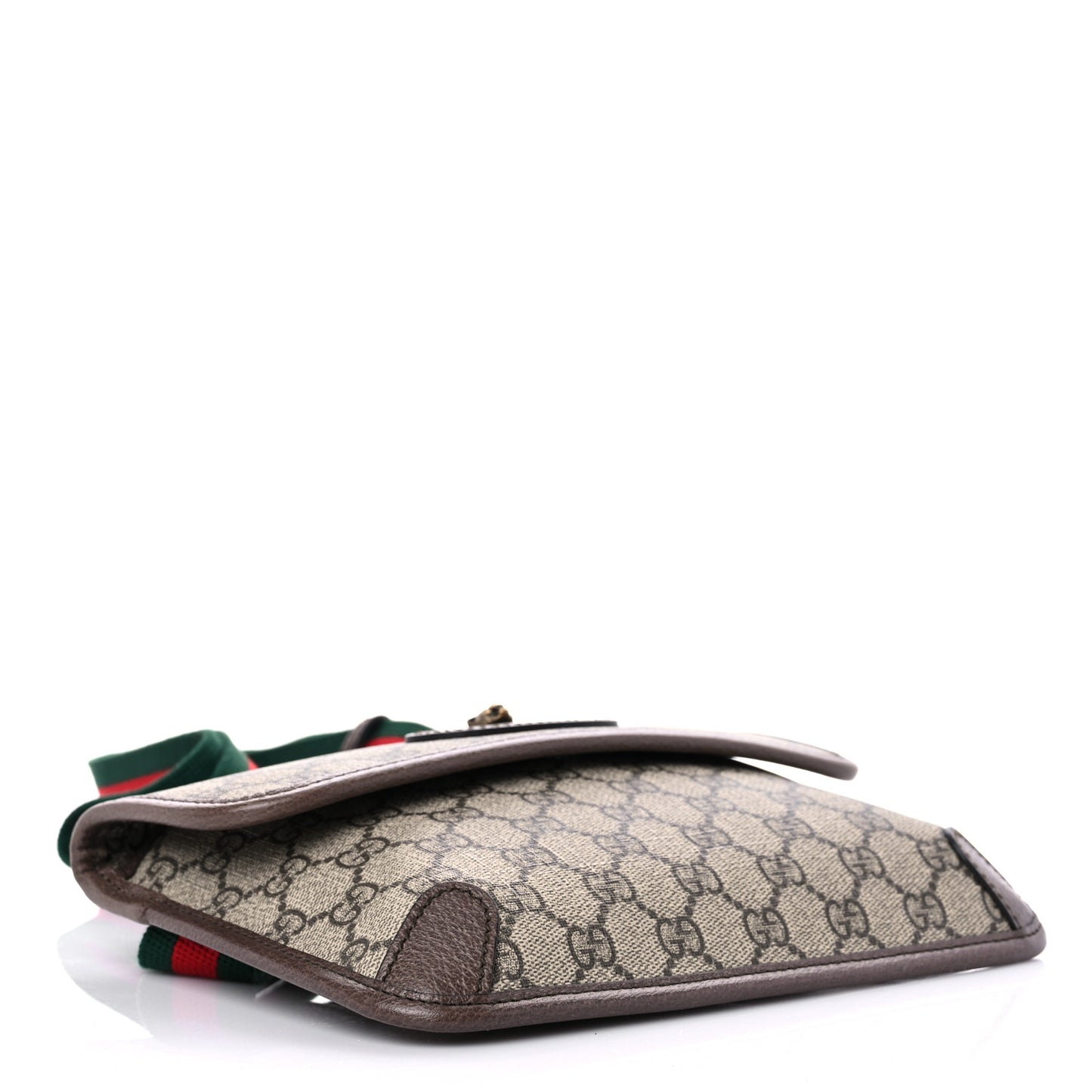GG Supreme Monogram Neo Vintage Web Belt Bag Brown
