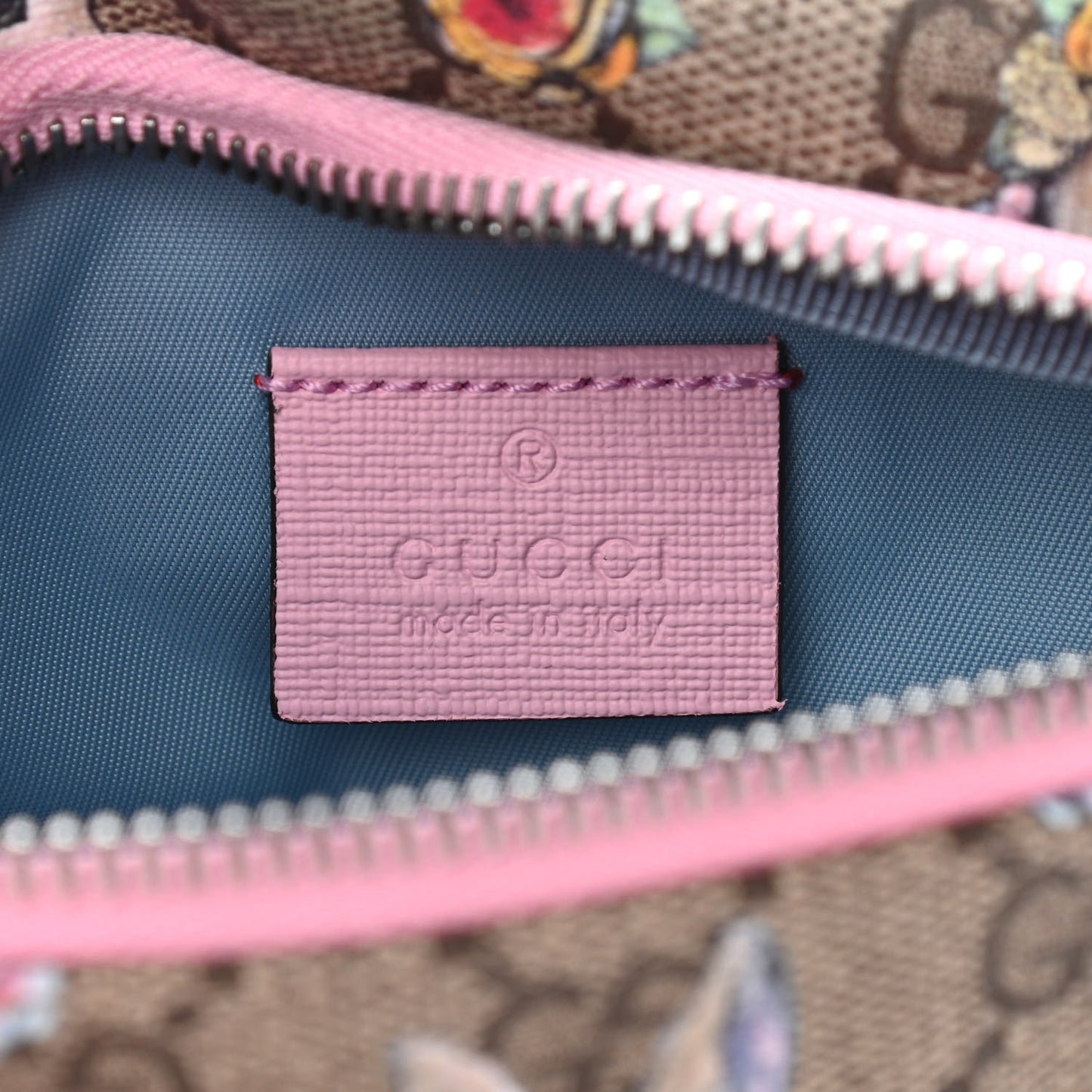 GG Supreme Monogram Childrens Bunny Print Belt Bag Multicolor