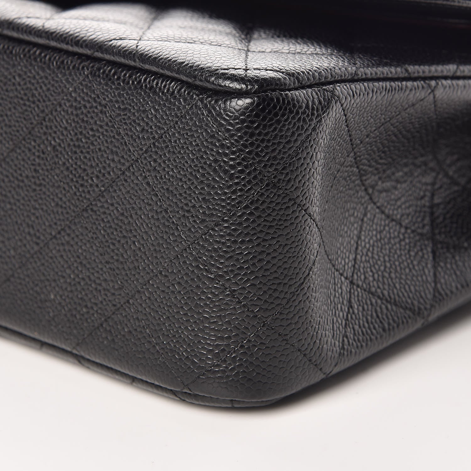 Chanel Caviar Quilted Jumbo Double Flap Black 12 of 13