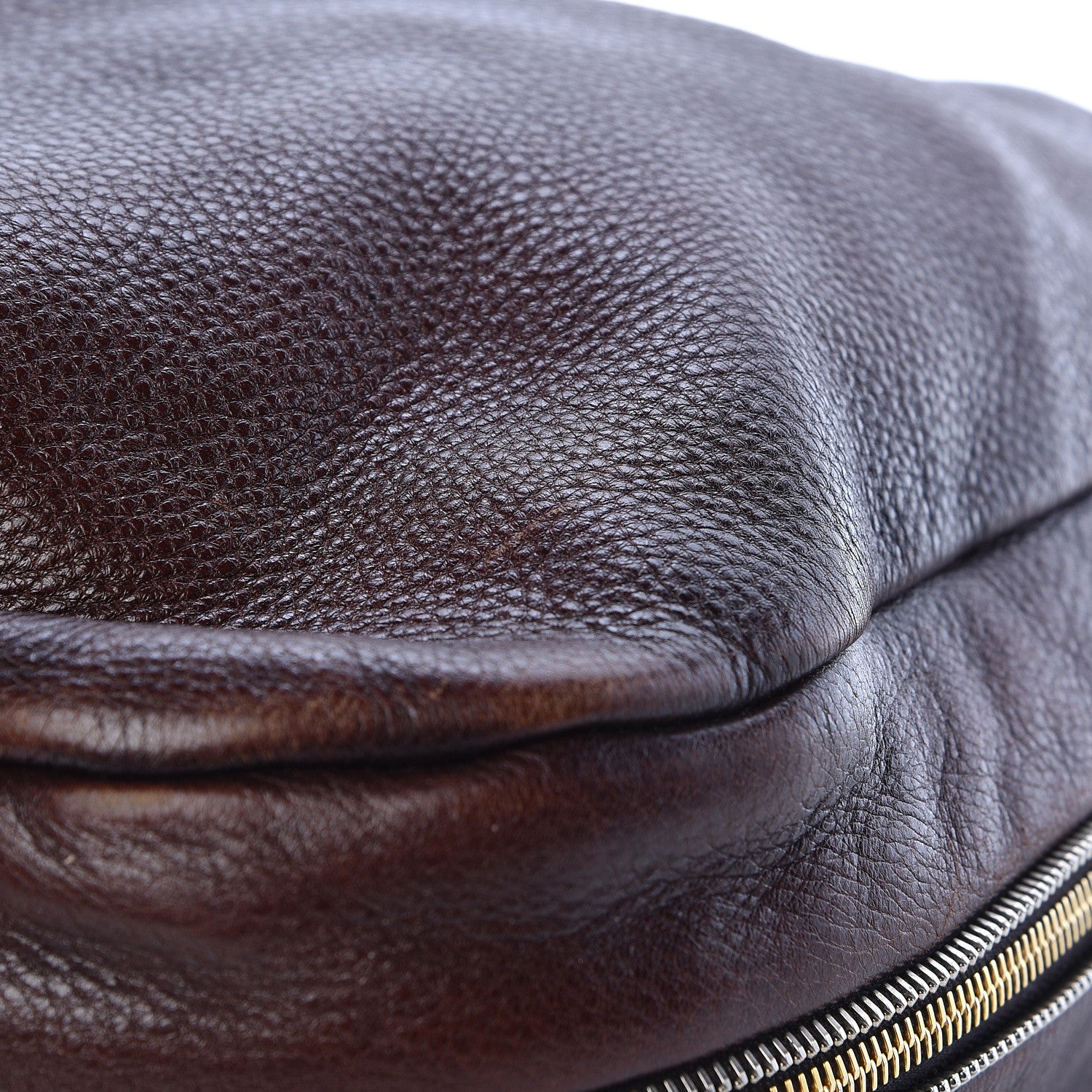Prada Vitello Daino Zip Hobo Bruciato 15 of 17