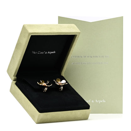 Van Cleef & Arpels 18K Yellow Gold Diamond Large Frivole Earrings 6 of 6