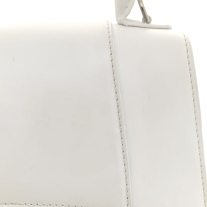 Balenciaga Shiny Box Calfskin Tonal B Small Hourglass Top Handle Bag White 15 of 17