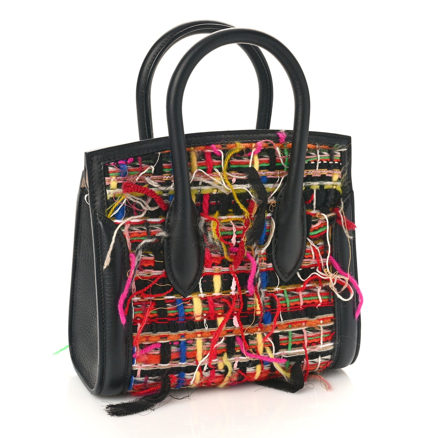 Tweed Sweet Calfskin Small Heroine 30 Multicolor Black
