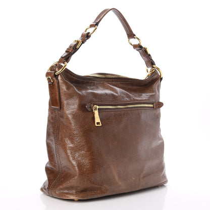 Prada Vitello Shine Hobo Nocciolo 3 of 10