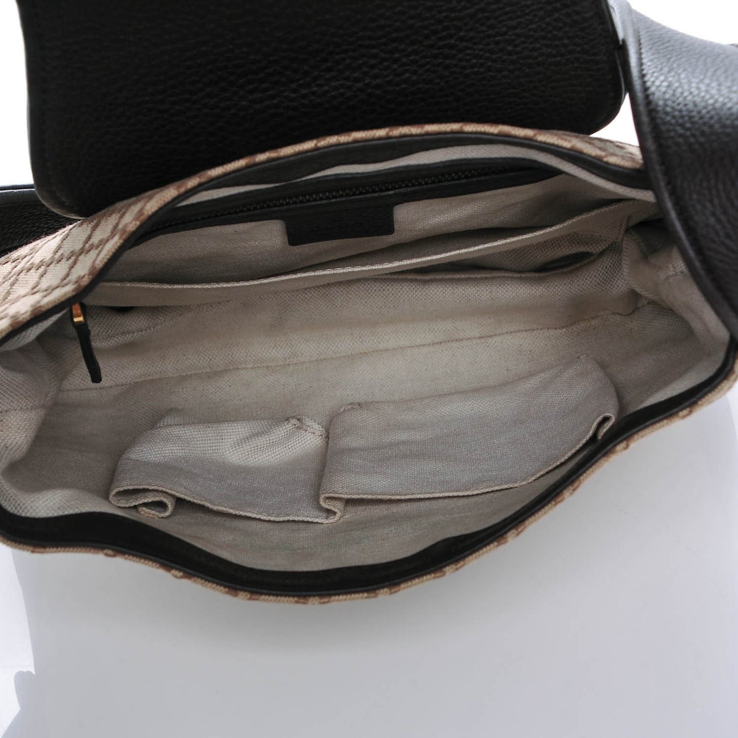 Diamante Cellarius Calfskin Medium 1973 Shoulder Bag Beige Ebony Cocoa