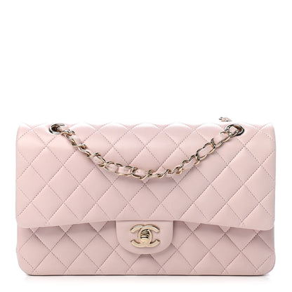 Chanel Lambskin Quilted Medium Double Flap Light Pink 1 of 9