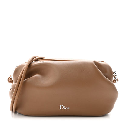 Christian Dior Supple Lambskin Bow Pouch Camel 1 of 10