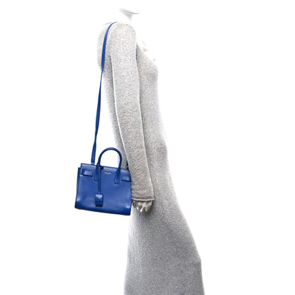 Saint Laurent Calfskin Nano Sac De Jour Royal Blue 4 of 11