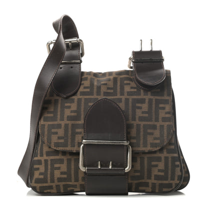 Fendi Zucca Buckle Shoulder Bag Tobacco 1 of 15