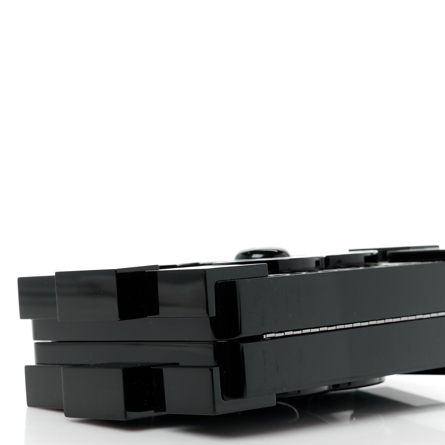 Plexiglass Barcode Boy Brick Lego Clutch Black