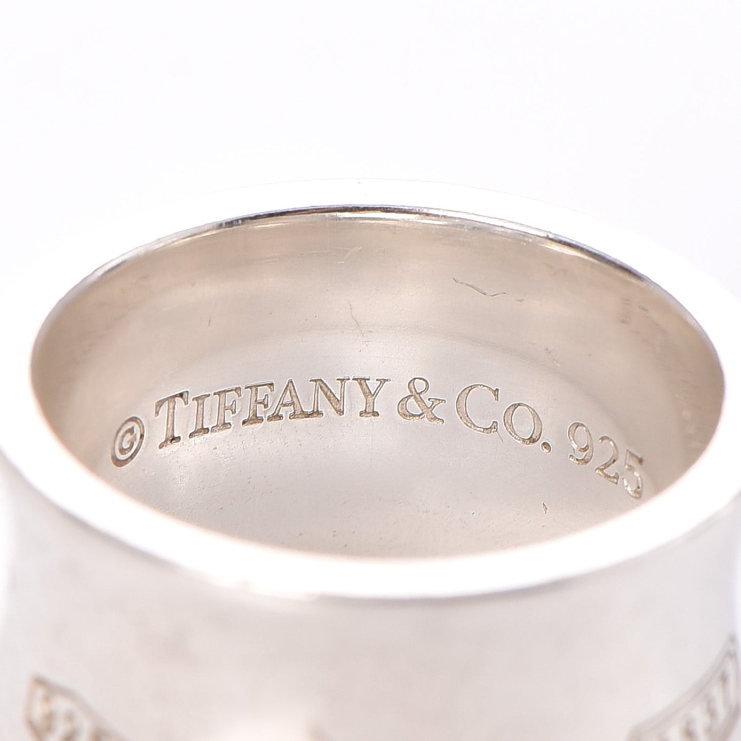 Sterling Silver Wide 1837 Ring 56 7.5