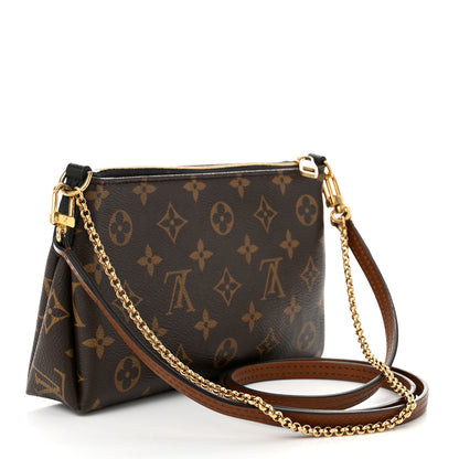 Louis Vuitton Monogram Pallas Clutch Black 3 of 11
