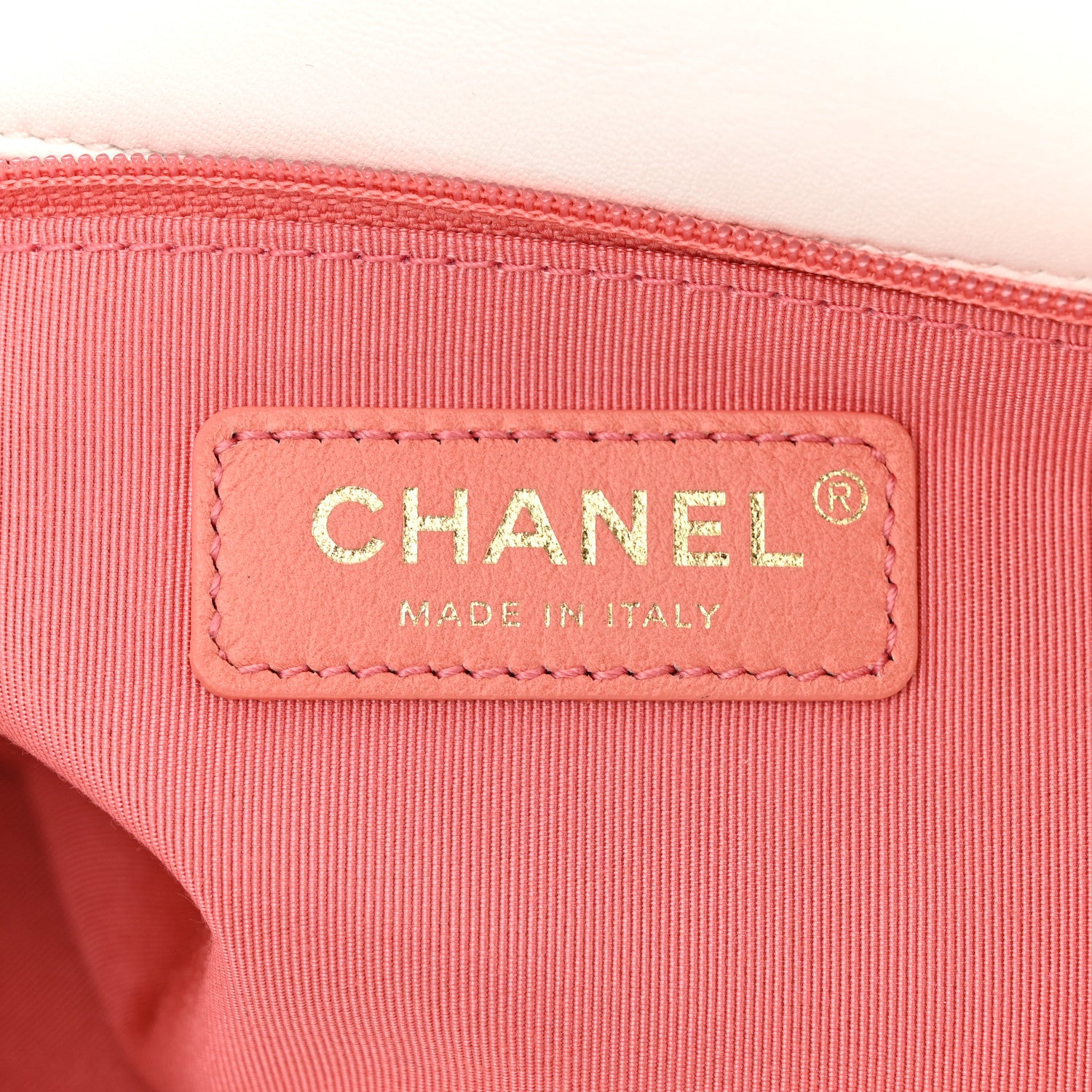 Chanel Lambskin Quilted Logo Strap Flap White 6 of 11