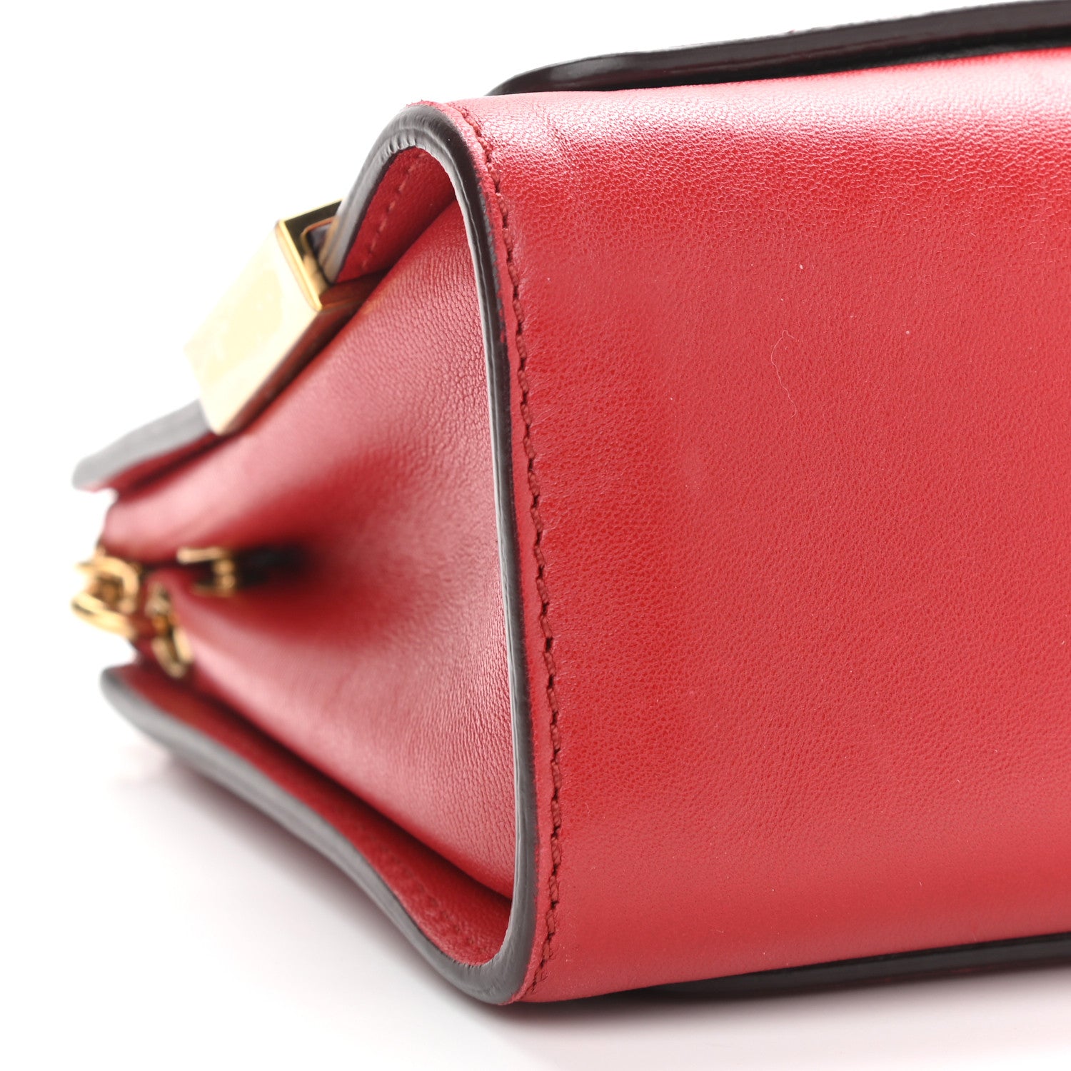 Chloe Lambskin Medium Elle Chain Clutch Red 8 of 15