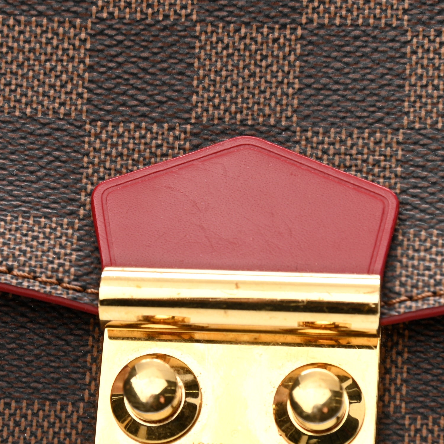 Louis Vuitton Damier Ebene Caissa Clutch Cherry 10 of 12