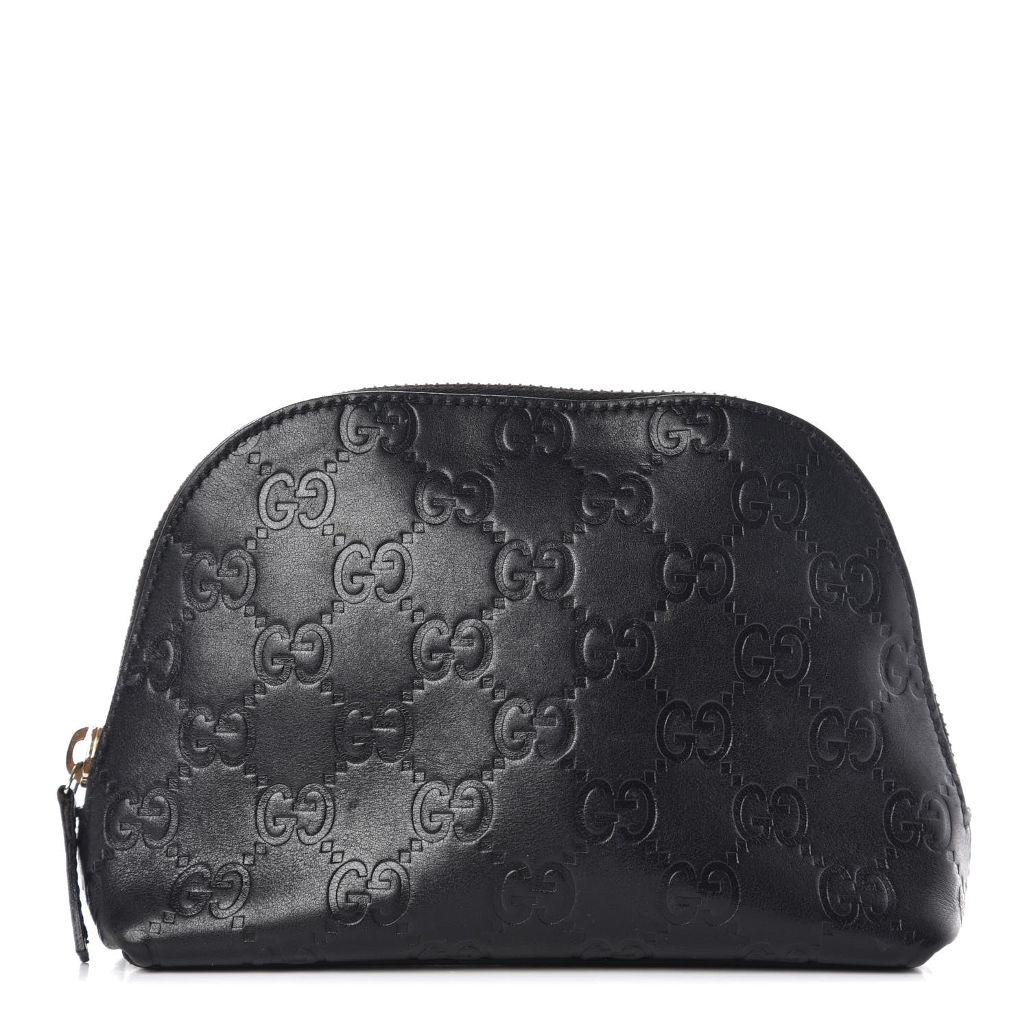 Gucci Guccissima Cosmetic Case Black 1 of 12